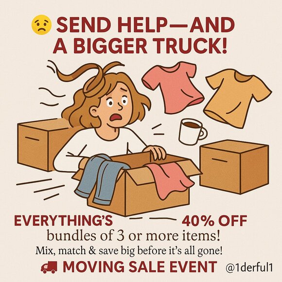 🎉 MOVING SALE EVENT — 40% OFF Bundles + BOGO Shoes 🎉 Read Details 👇👇 - Picture 1 of 1